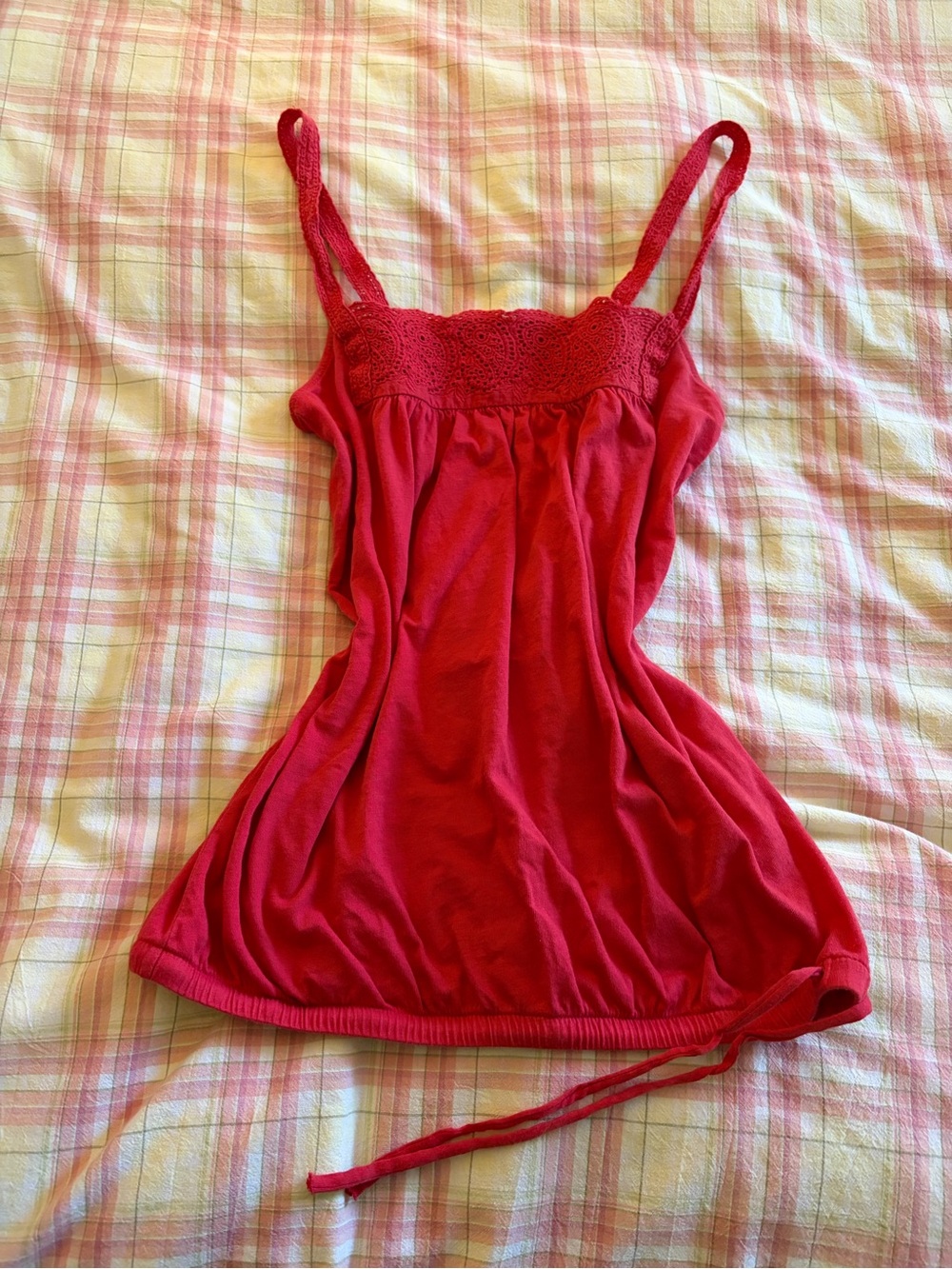 Gap Crochet Trim Bubble Cami Tank Top
